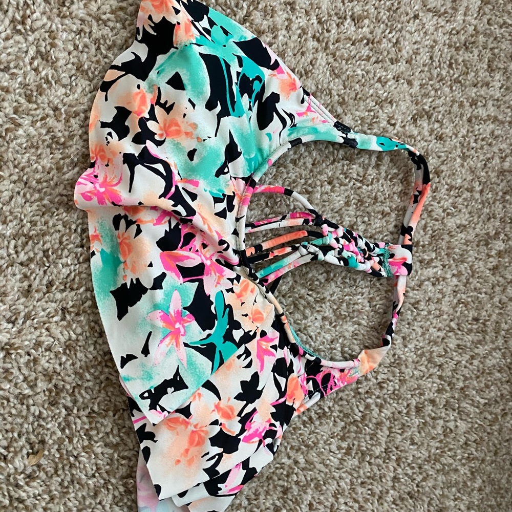 floral float bikini top
